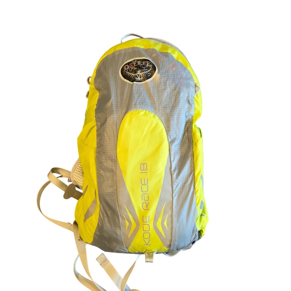 Osprey Kode Race 18 Backpack Yellow Grey Technical Ski Snowboard Pack F14PK02